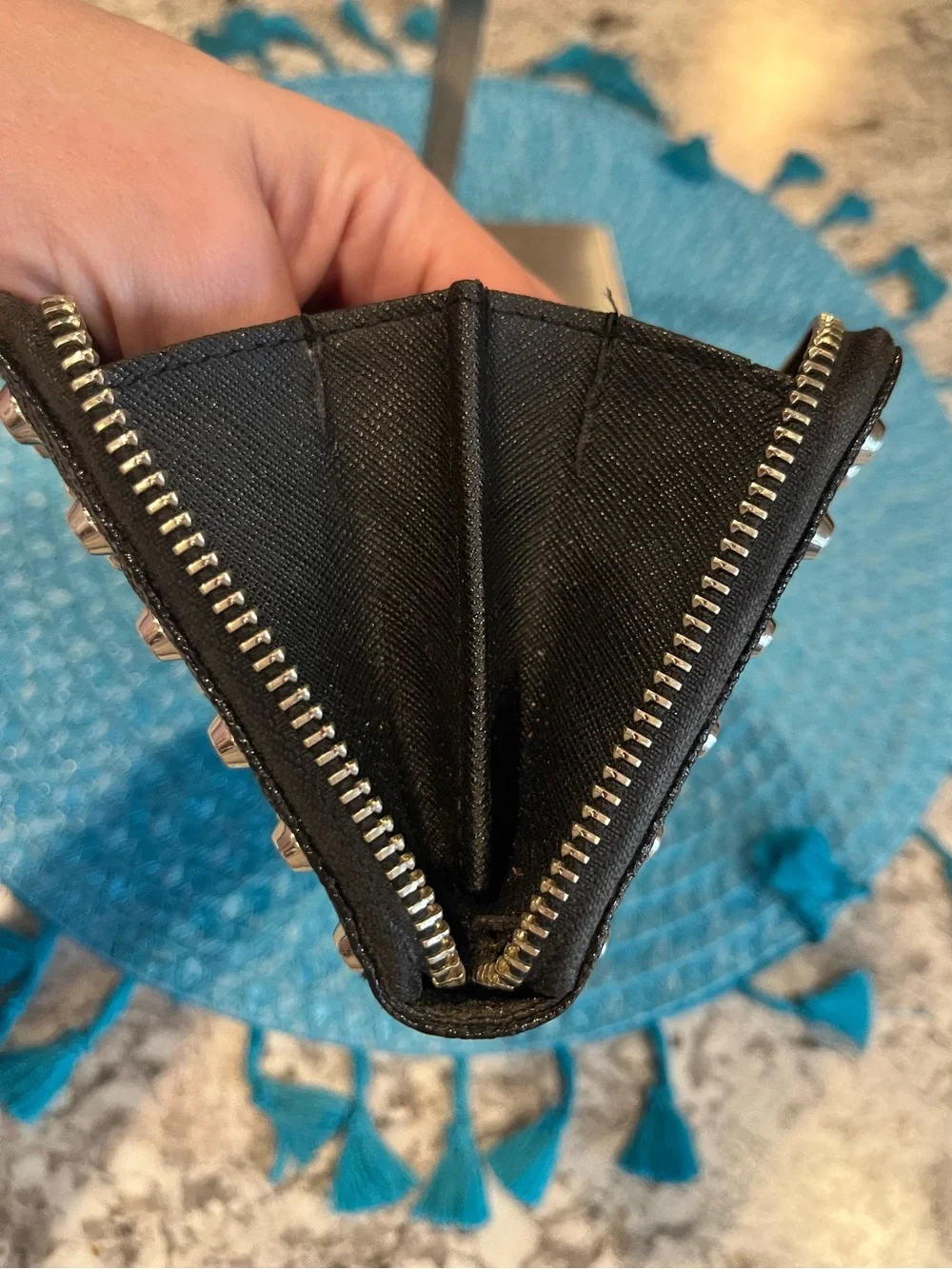 Michael Kors Studded Zip Around Long Wallet